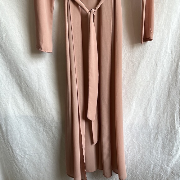 Forever 21 blush open front chiffon-look layering jacket / lingerie, size S - Picture 2 of 8